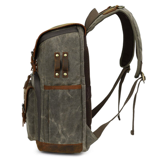 Vintage Leather Camera Backpack | DENALI