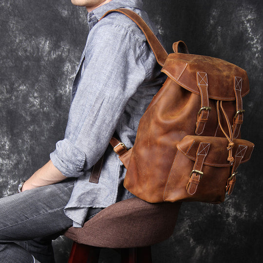 Leather Knapsack | KALINKA