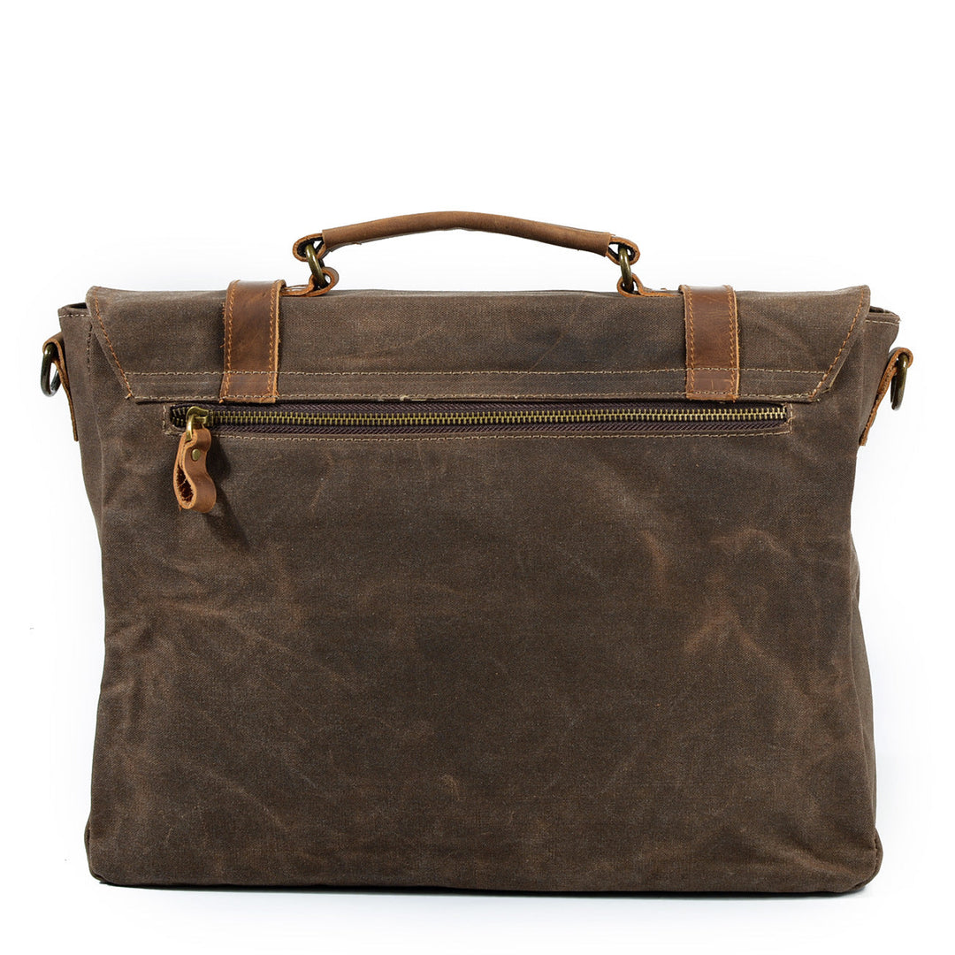 Waxed Canvas Messenger Bag | WINNIPEG