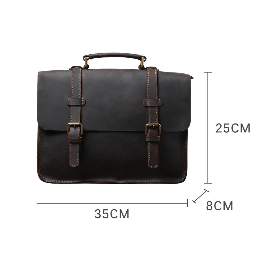 Leather Courier Bag | ZAINA