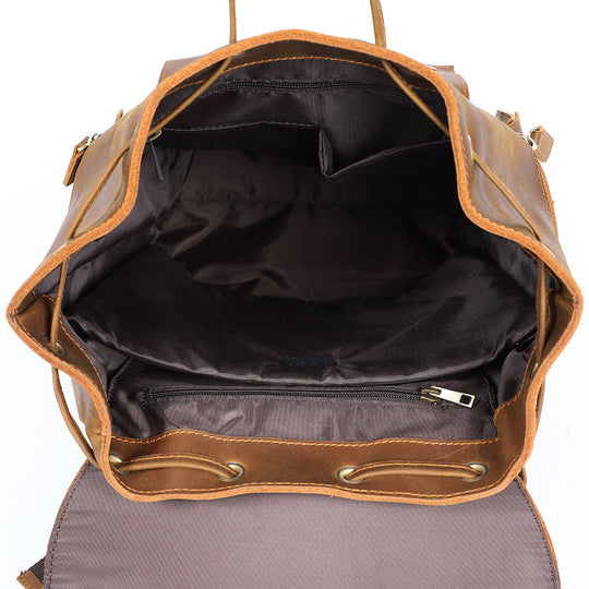 Leather Backpack Brown | KYLO