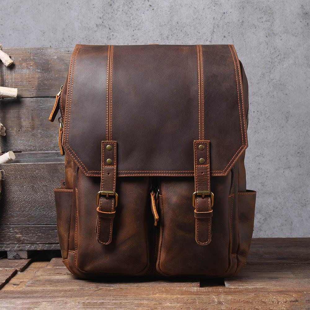 Brown Leather Rucksack | ÅRE