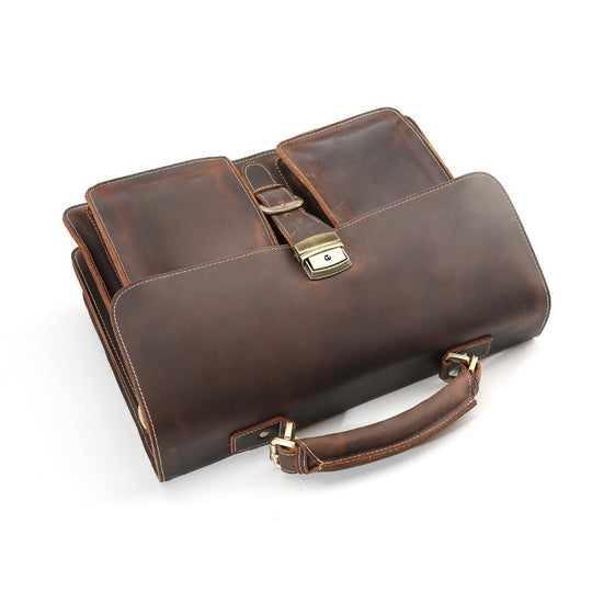 Brown Leather Shoulder Bag | NIARA