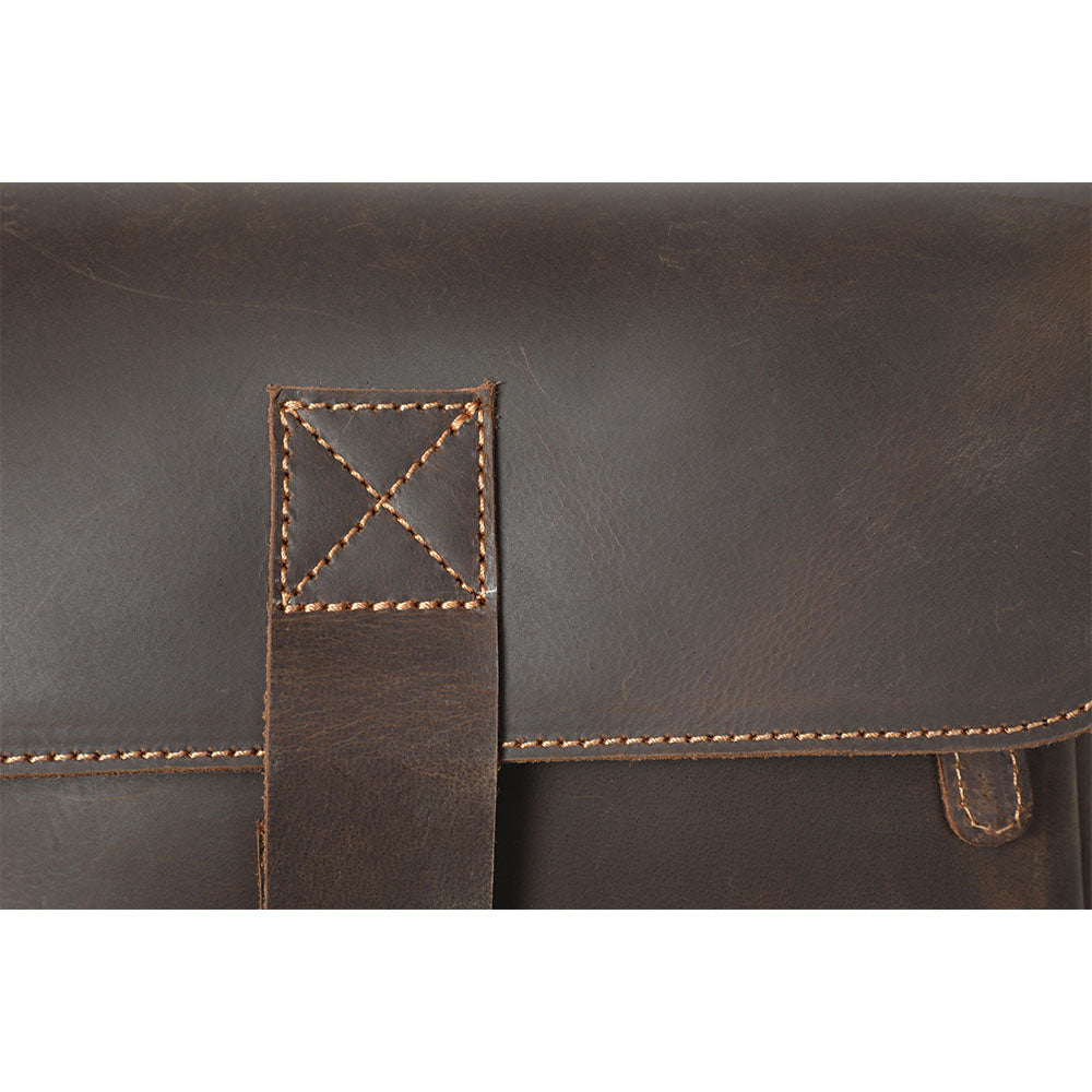 Small Leather Messenger Bag | JAYA