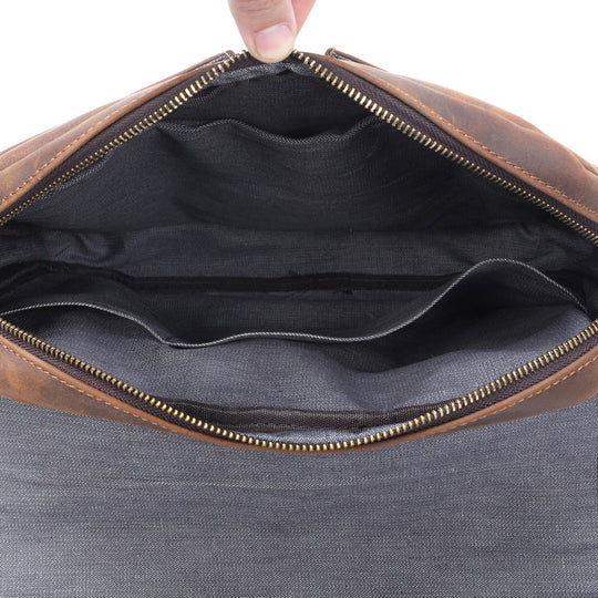 Vintage Leather Messenger Bag | ERIKA