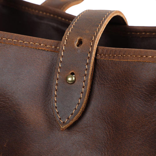 Vintage Leather Tote Bag | OLANA