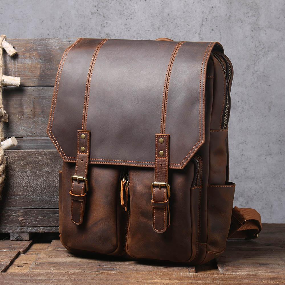 Brown Leather Rucksack | ÅRE