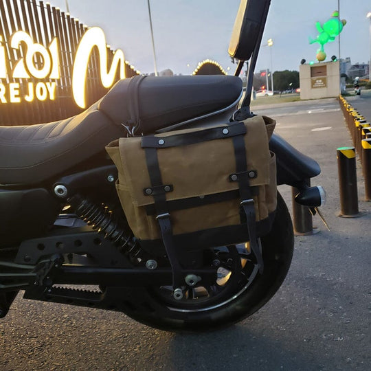 Canvas Motorcycle Saddlebag | JACKSON