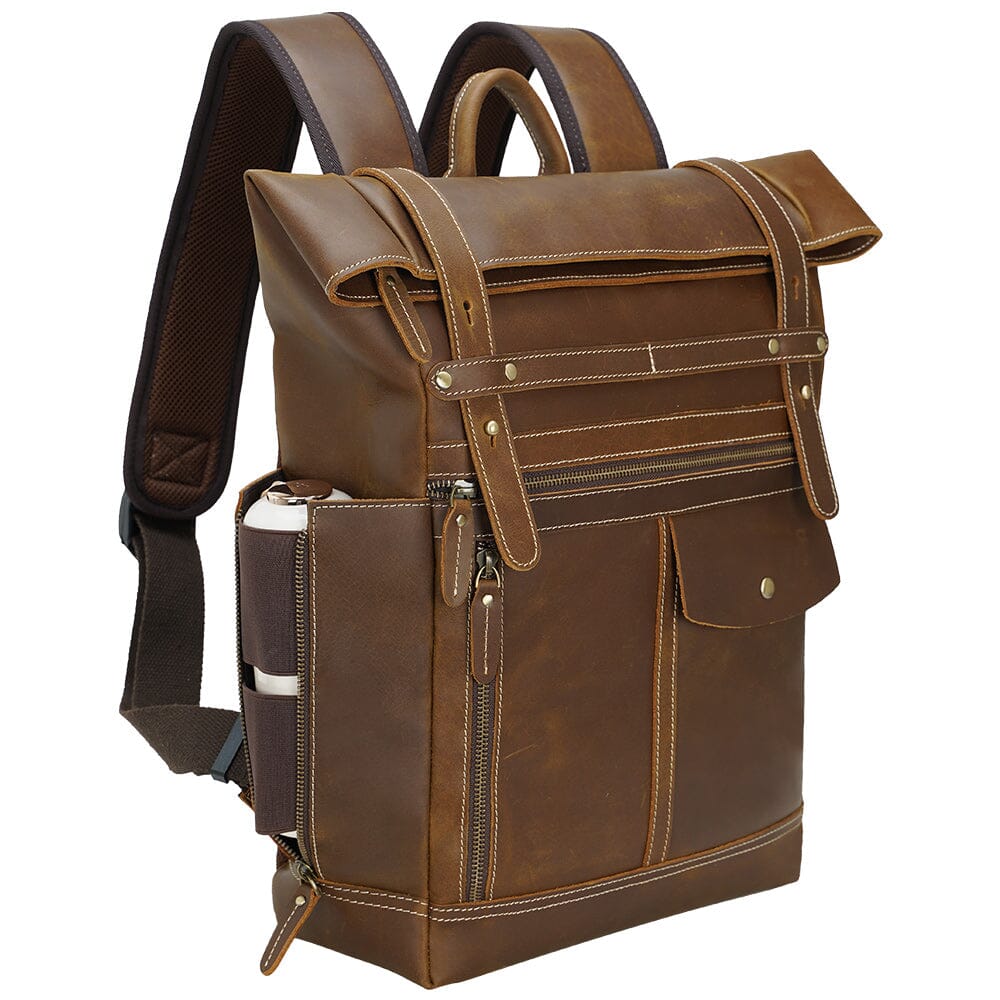 Leather Laptop Bookbag | VINSON