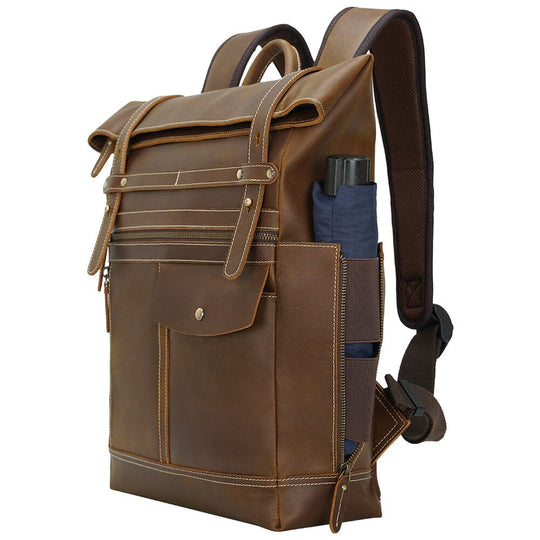 Leather Laptop Bookbag | VINSON