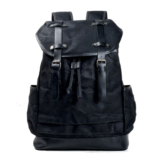 Black Canvas Backpack | GENEVA