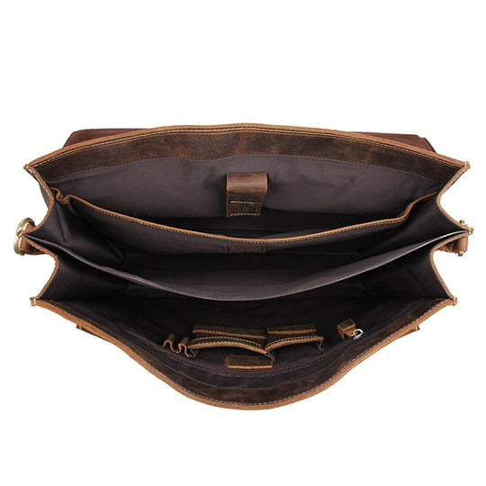 Brown Leather Shoulder Bag | NIARA