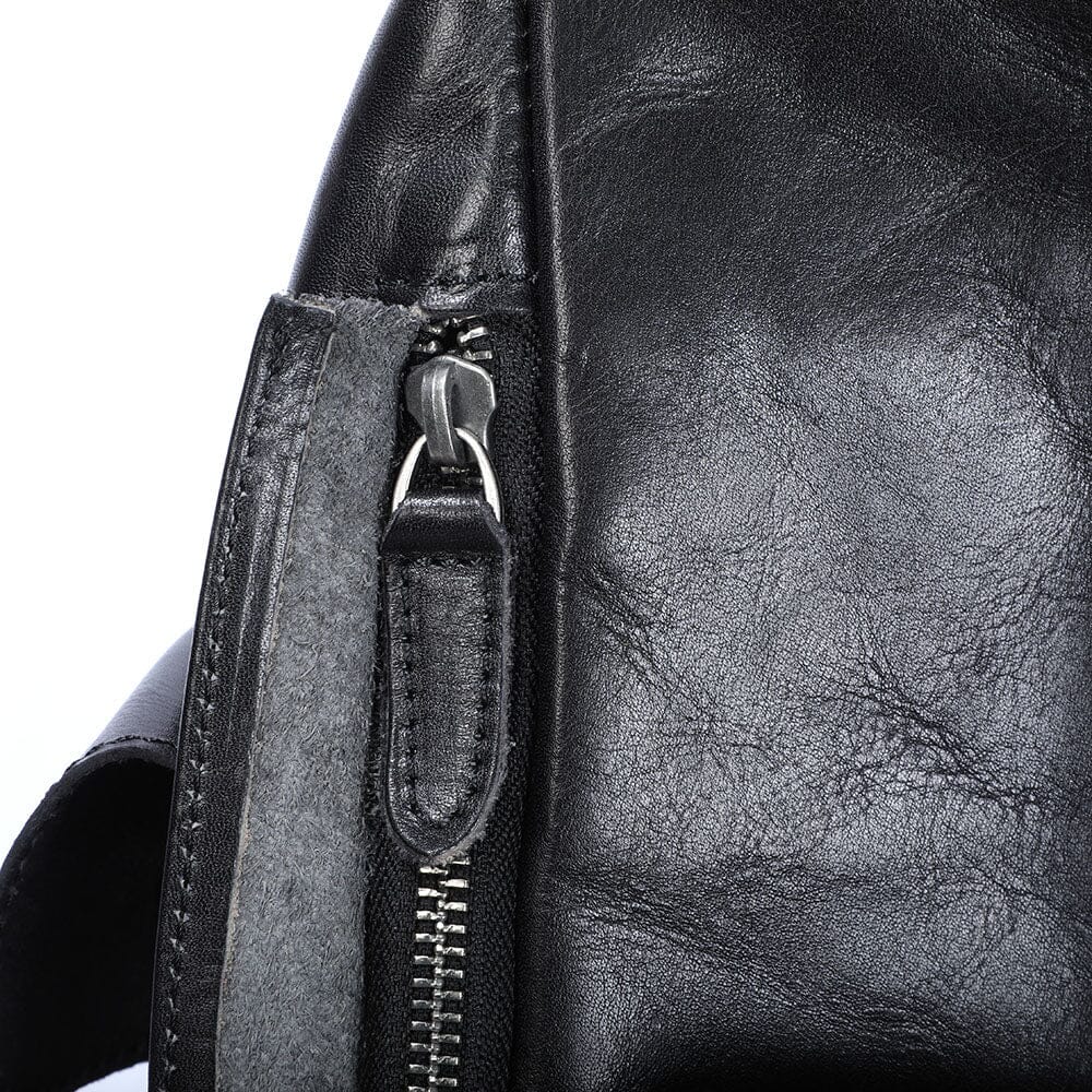 Small Black Leather Backpack | WALTER