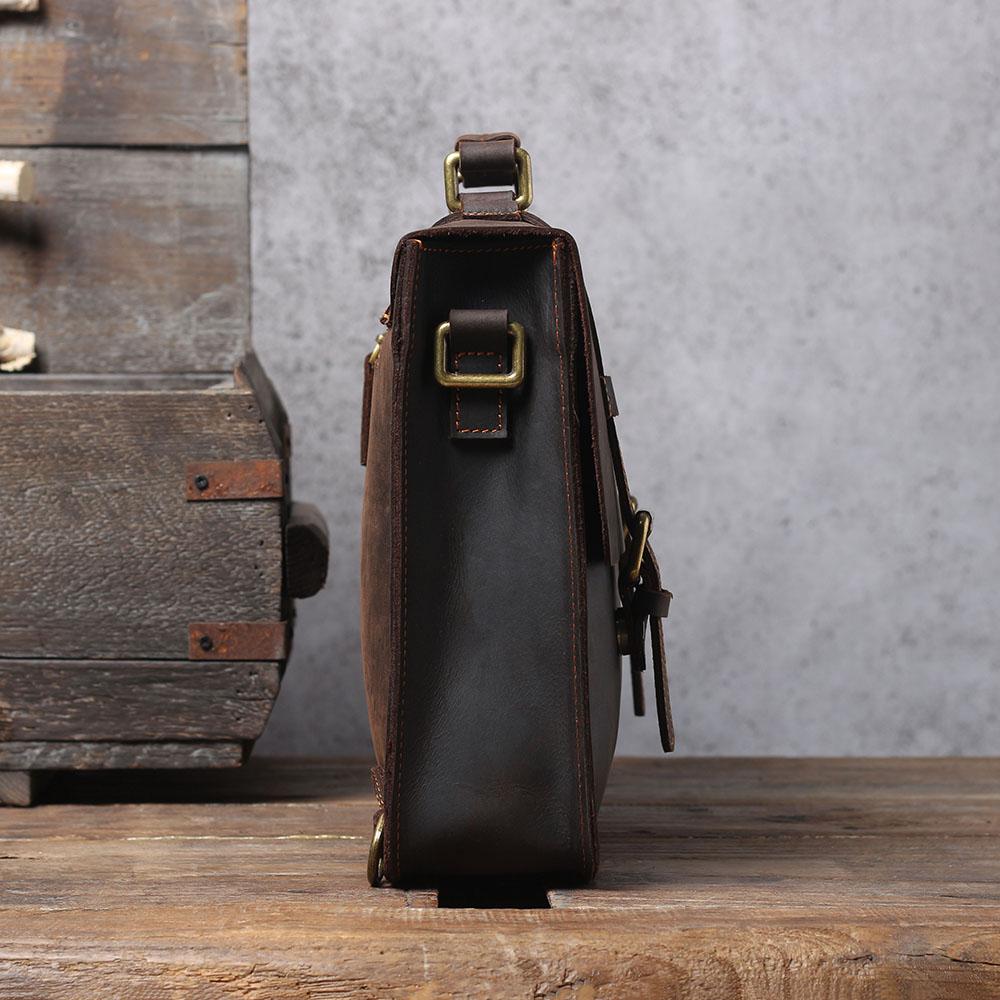 Leather Courier Bag | ZAINA