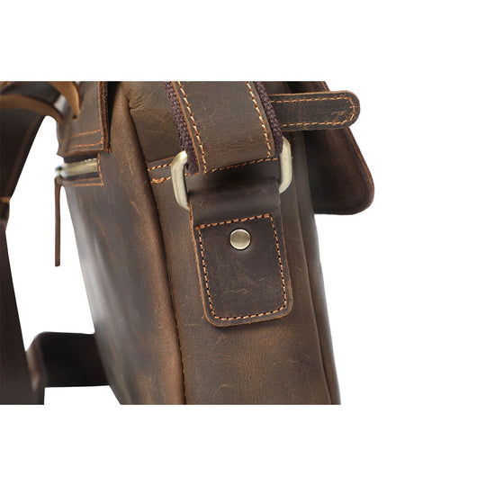 Small Leather Messenger Bag | JAYA