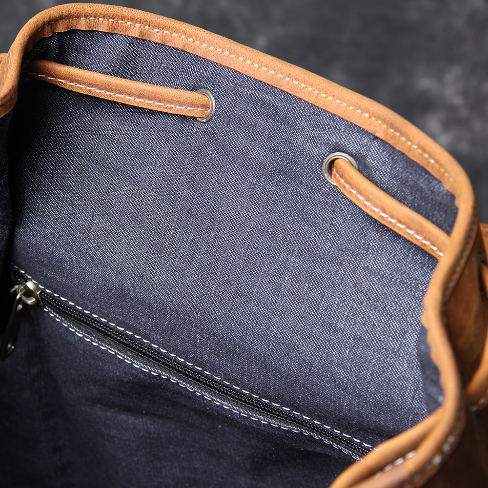 Leather Knapsack | KALINKA