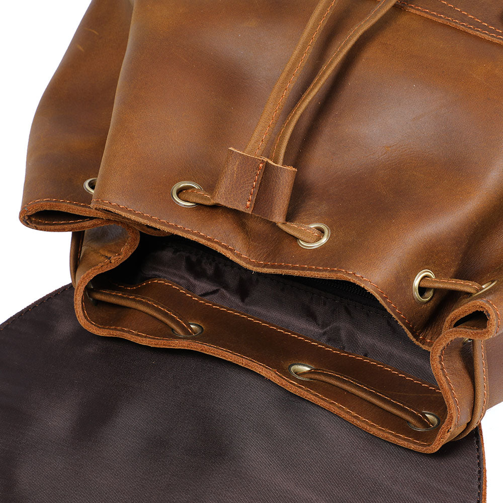 Leather Backpack Brown | KYLO