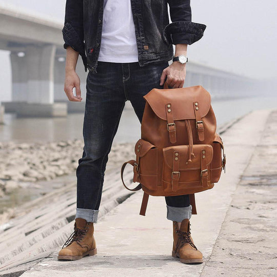 Leather Travel Backpack | WATERLOO