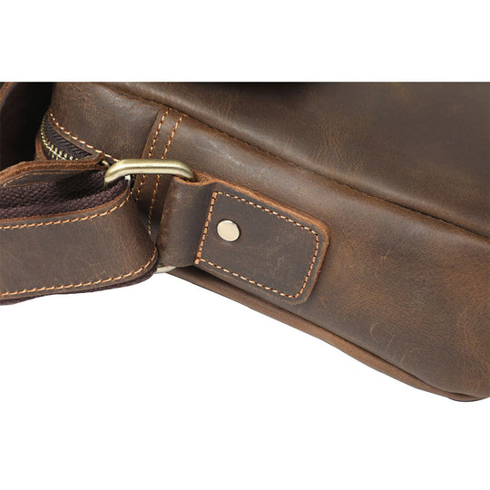 Small Leather Messenger Bag | JAYA