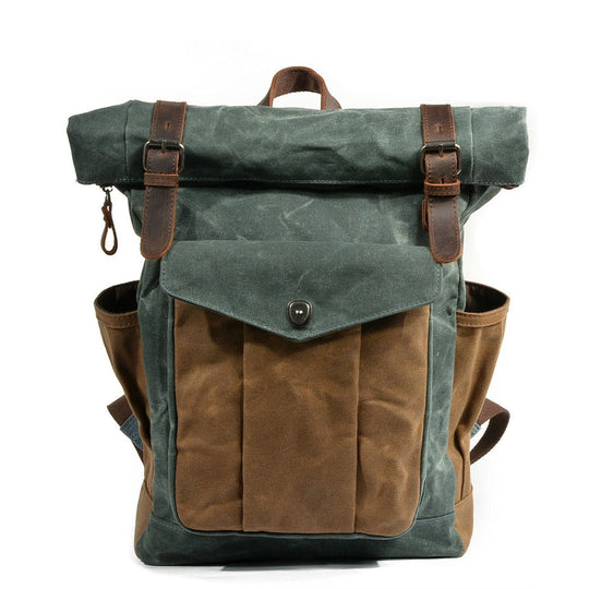 Waxed Canvas Roll Top Backpack | LUND