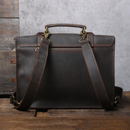 Leather Courier Bag | ZAINA