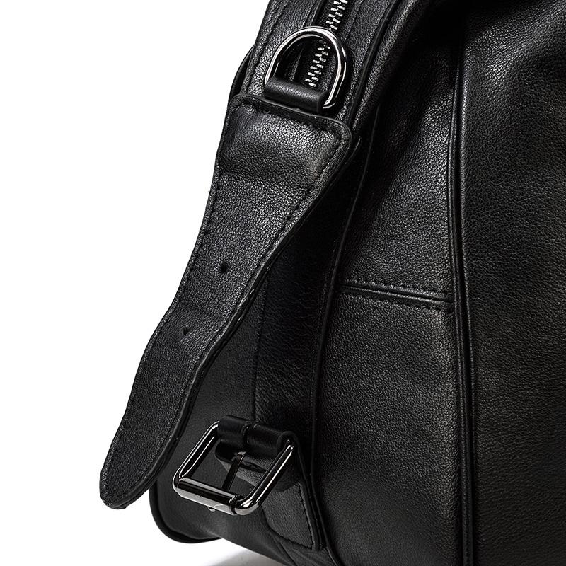 Black Leather Holdall | MONTERREY