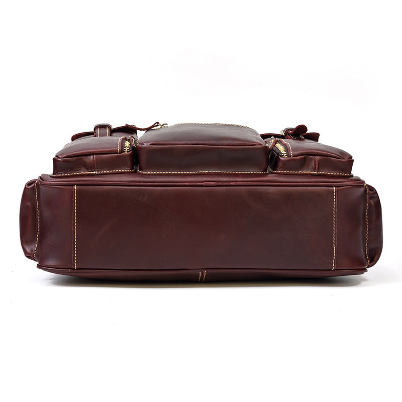 Leather Messenger Bag | MANOA