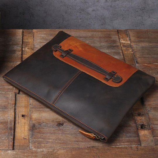 Leather Laptop Pouch | KAORA