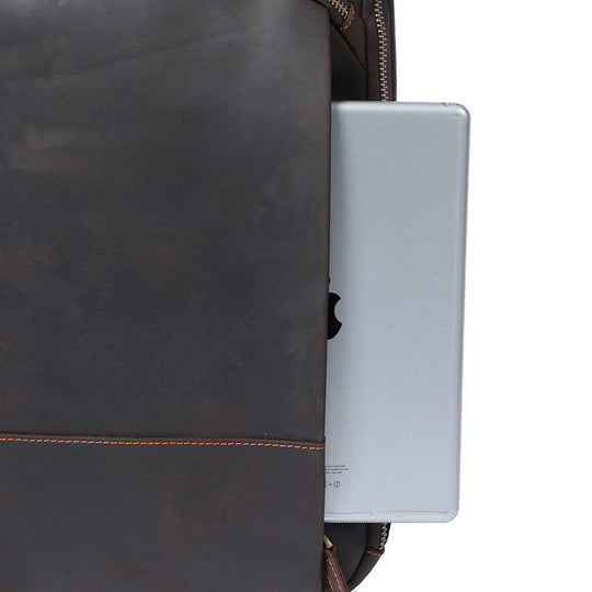 Leather Laptop Rucksack | ROSKA