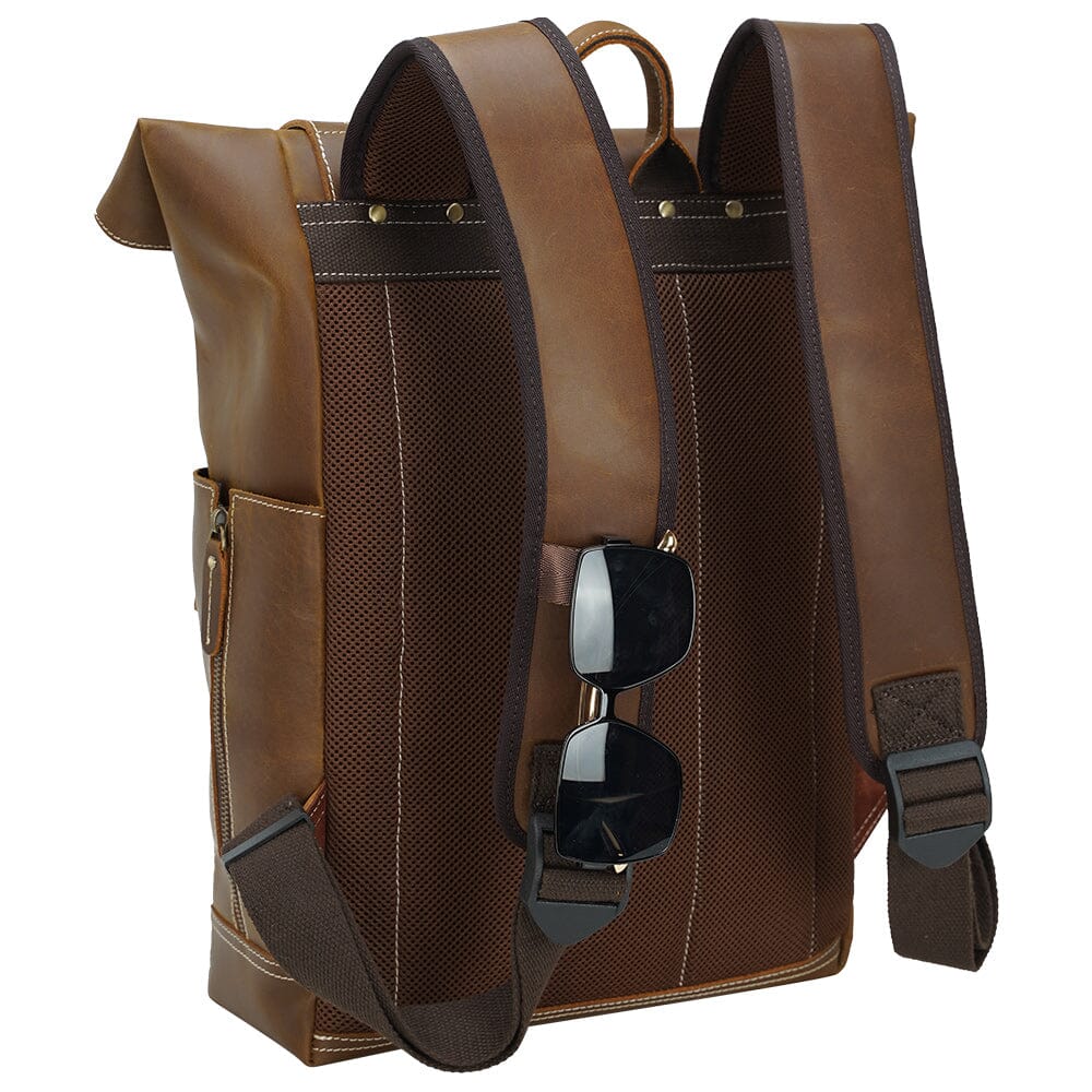 Leather Laptop Bookbag | VINSON