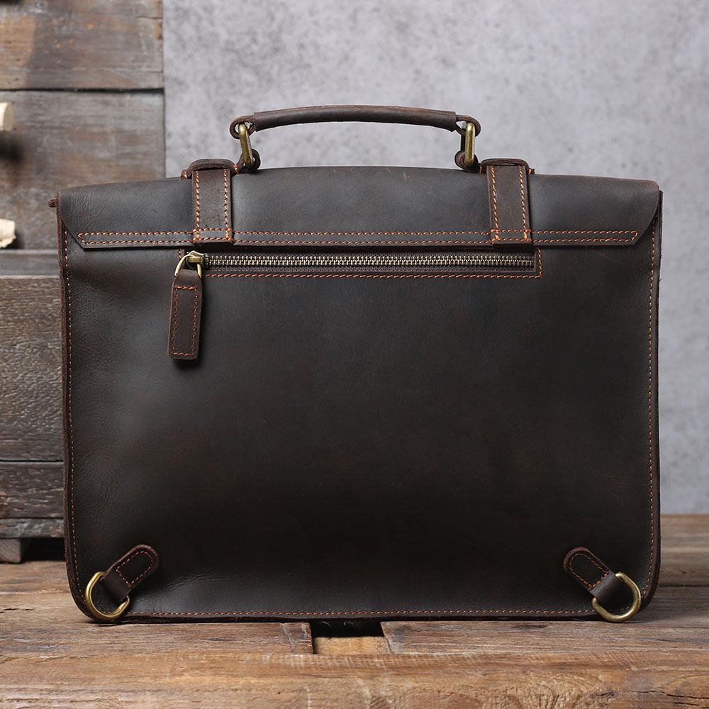 Leather Courier Bag | ZAINA