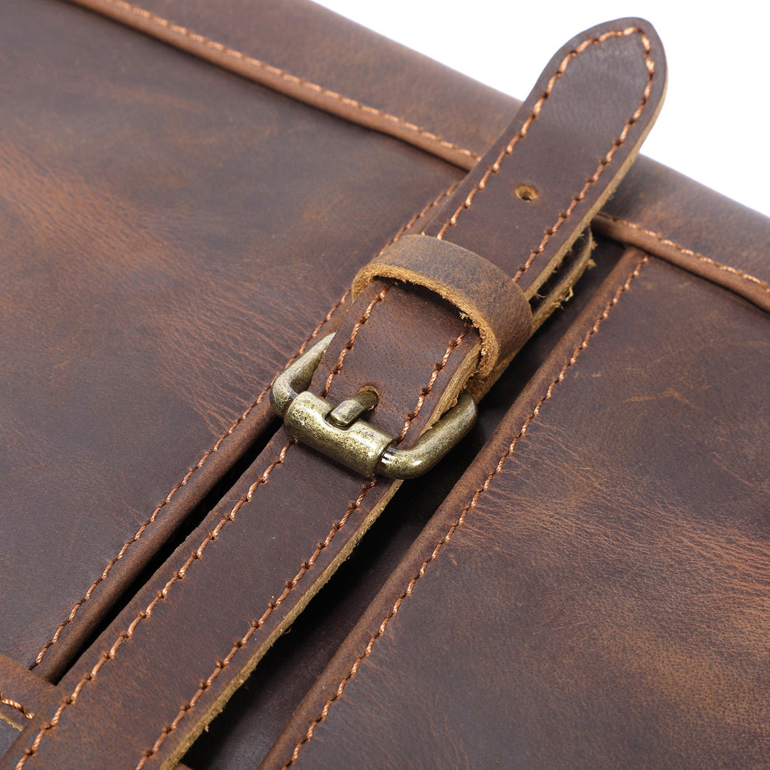 Vintage Leather Messenger Bag | ERIKA