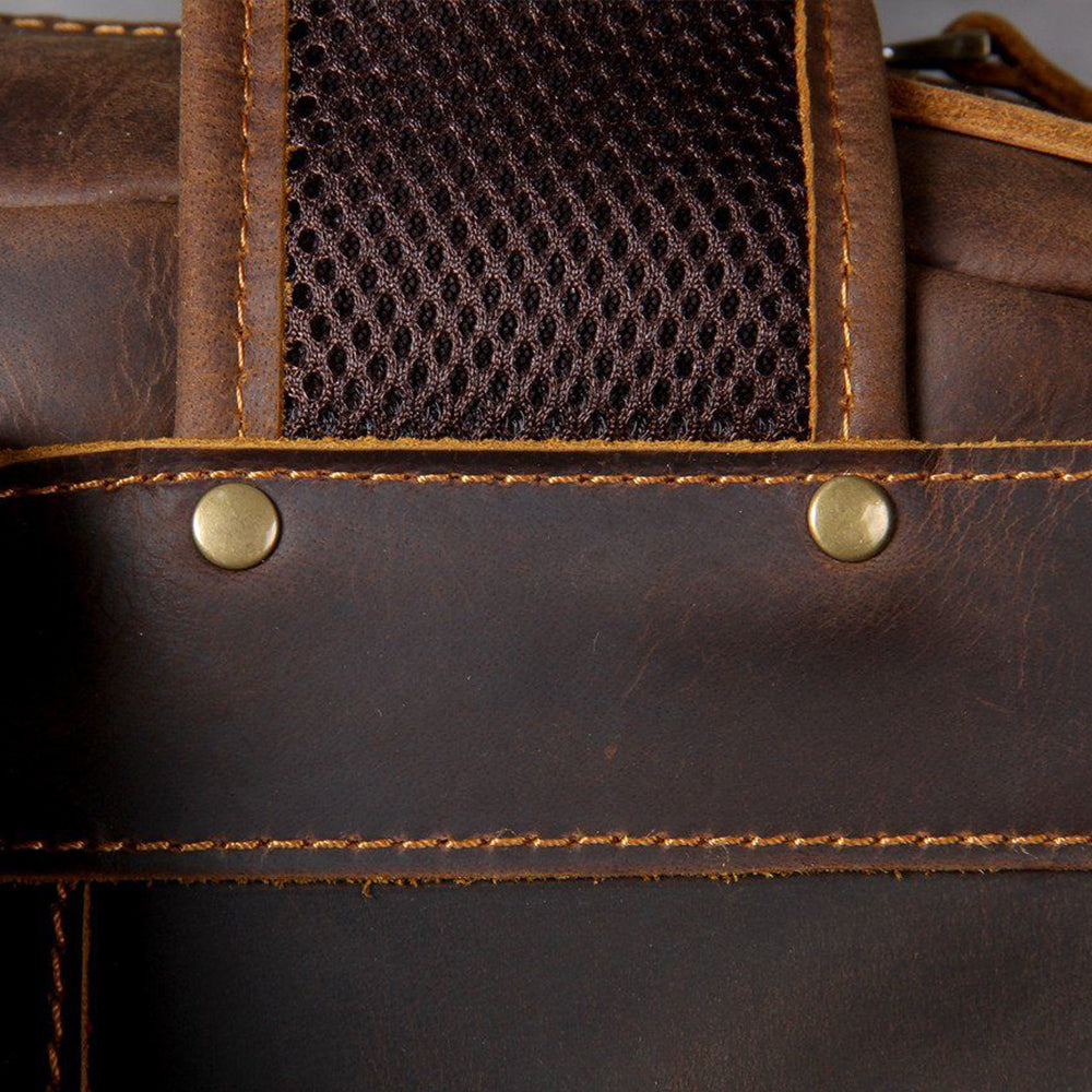 Tan Leather Backpack | CAREA