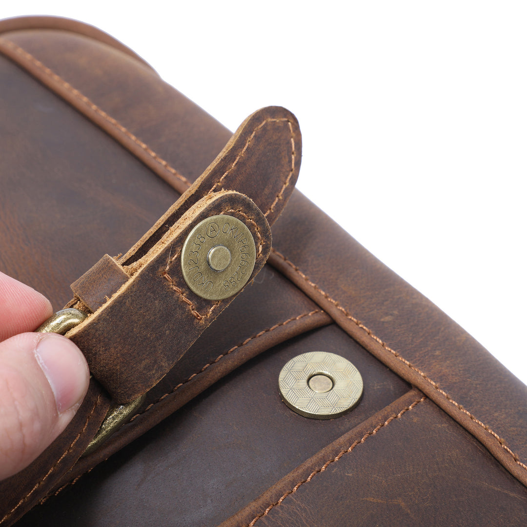 Vintage Leather Messenger Bag | ERIKA