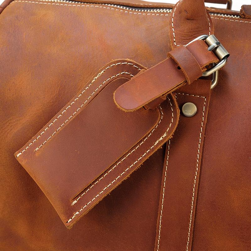 Brown Leather Duffle Bag | SALVADOR