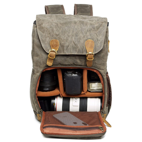 Waterproof Canvas Camera Backpack | YELLOWSTONE