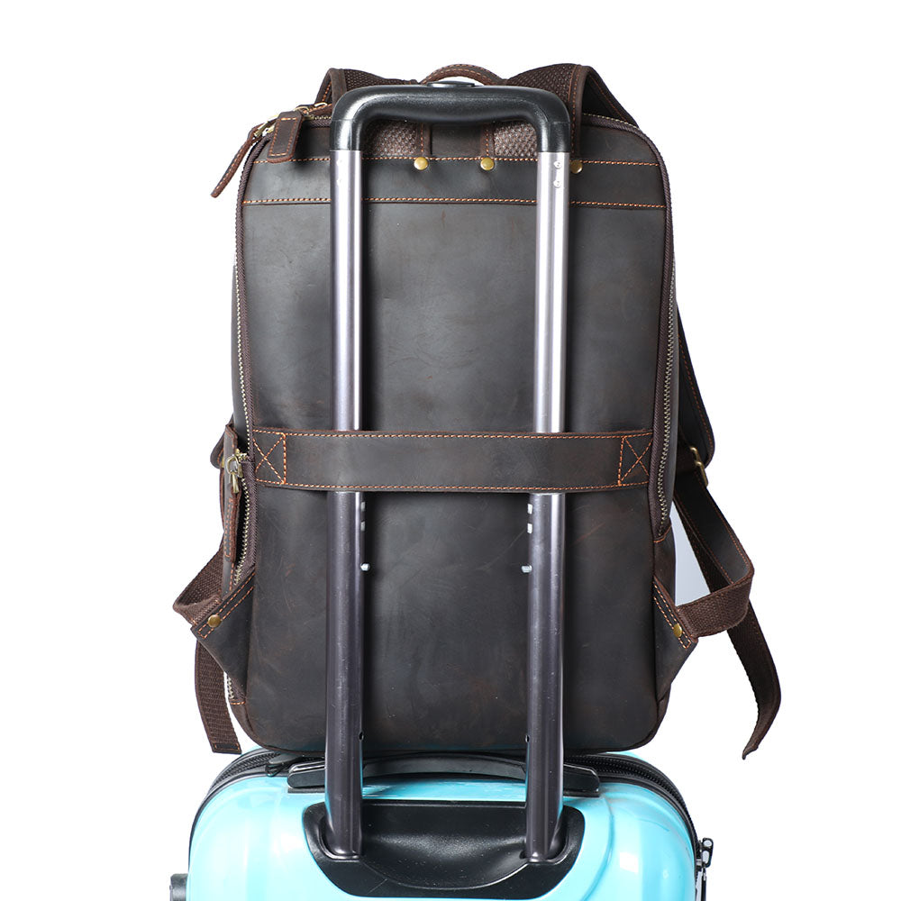 Leather Laptop Rucksack | ROSKA