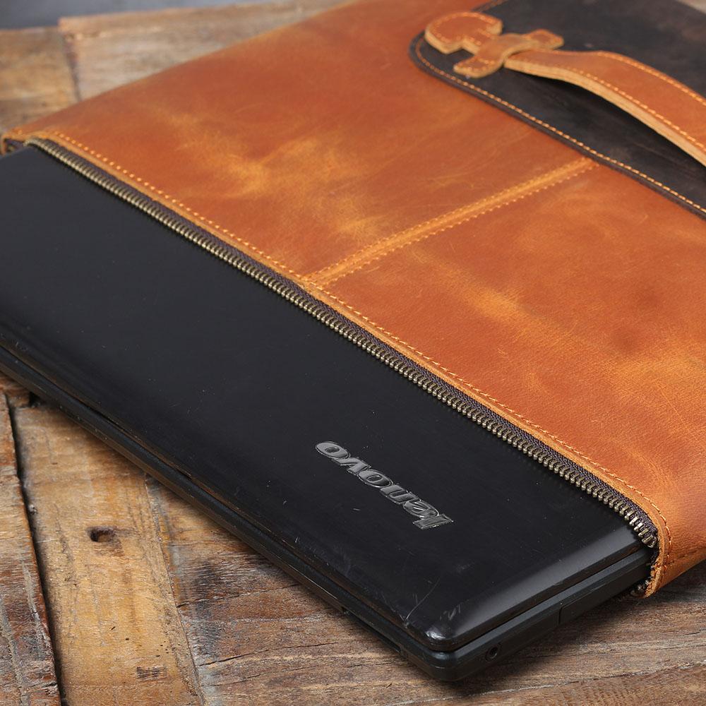 Leather Laptop Pouch | KAORA