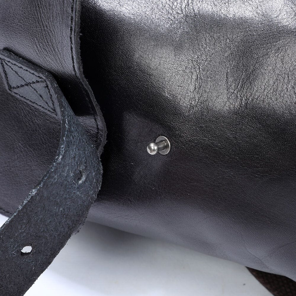 Small Black Leather Backpack | WALTER