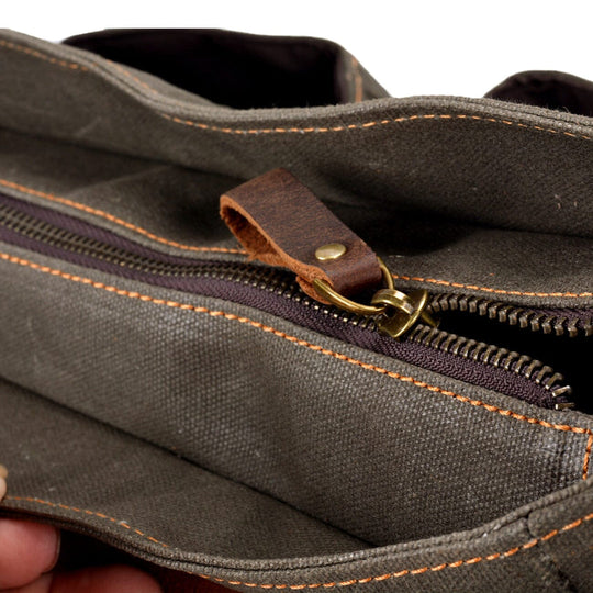 Vintage Canvas Messenger Bag | TULSA