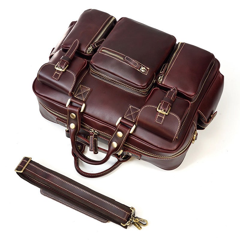 Leather Messenger Bag | MANOA