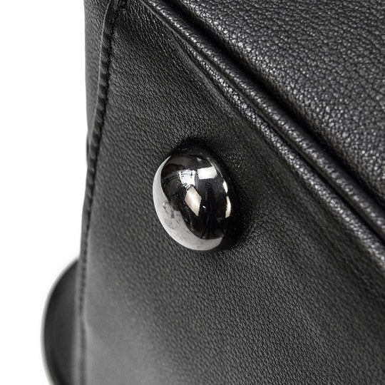 Black Leather Holdall | MONTERREY