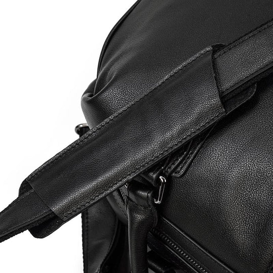 Black Leather Holdall | MONTERREY