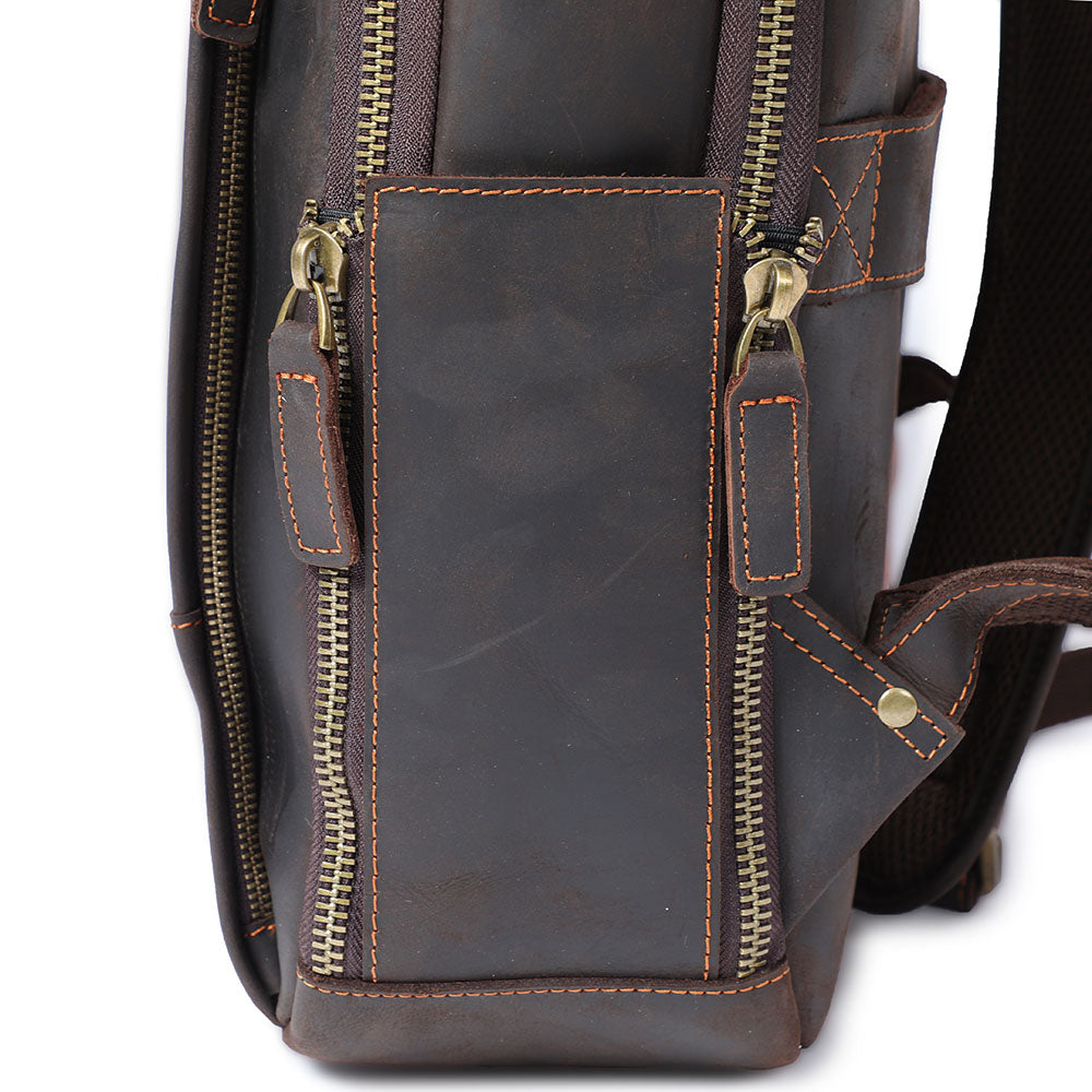 Leather Laptop Rucksack | ROSKA