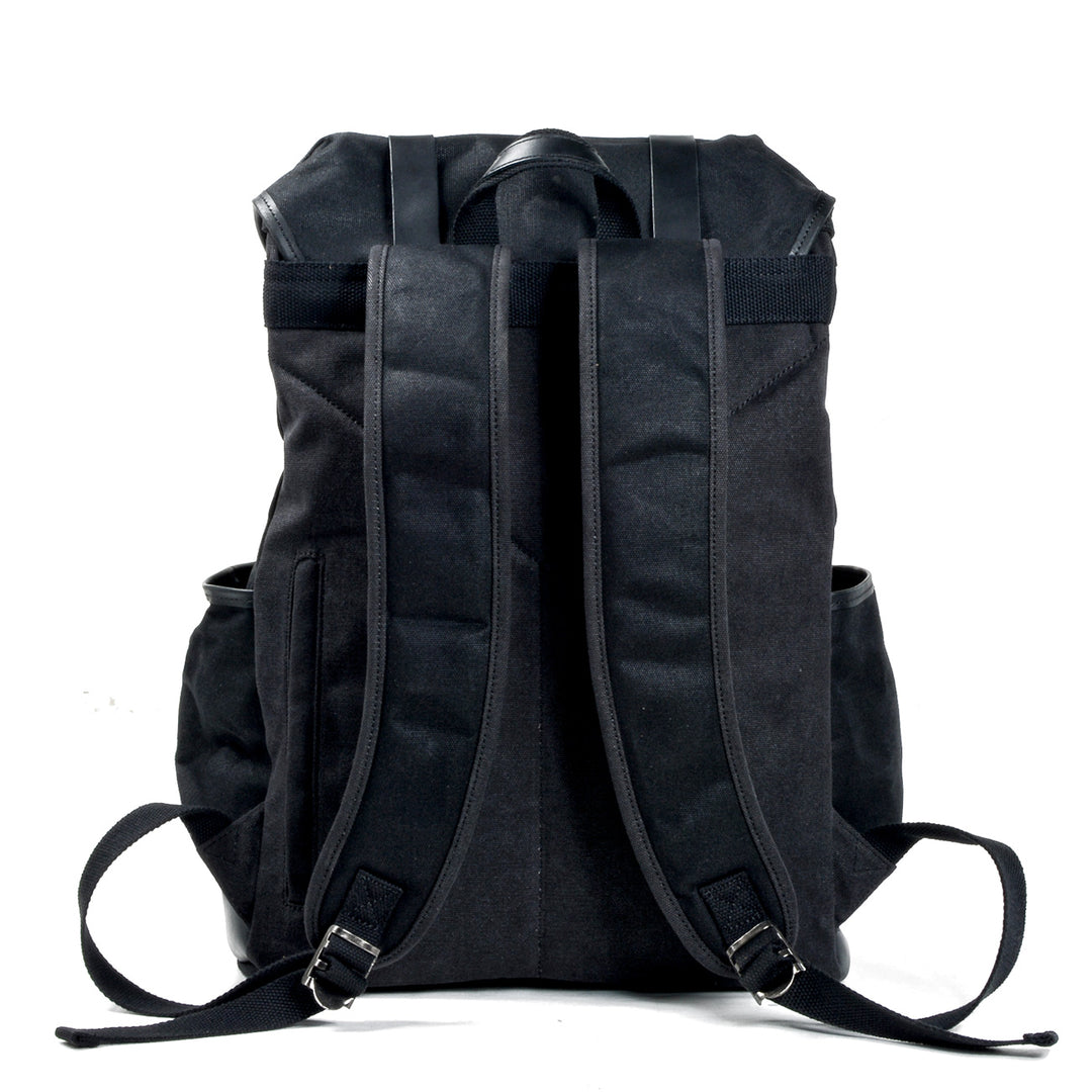 Black Canvas Backpack | GENEVA