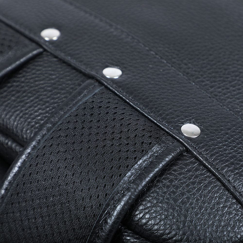 Black Leather Bookbag | DÔME