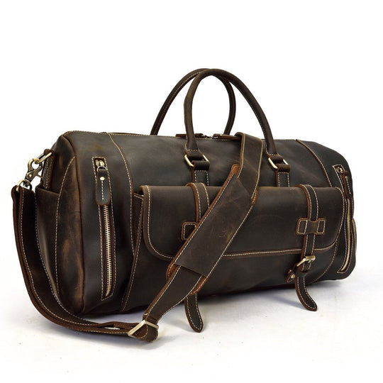 Men's Leather Weekend Bag | MANAGUA