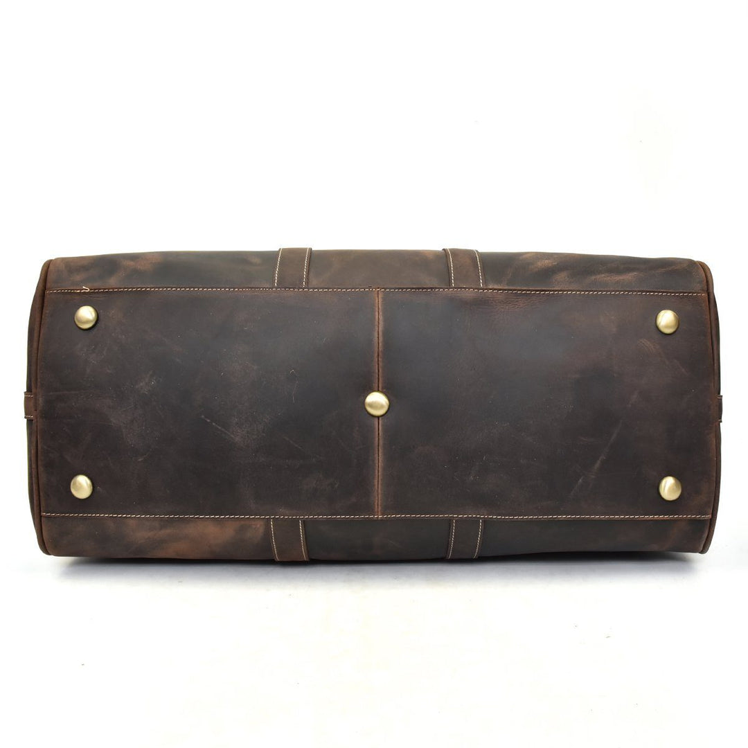 Brown Leather Holdall | SANTIAGO