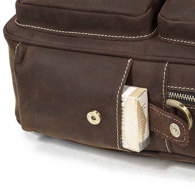 Leather Messenger Bag | MANOA