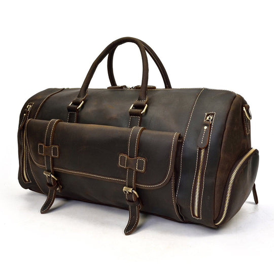 Men's Leather Weekend Bag | MANAGUA